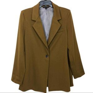 Zac & Rachel One Button Long Blazer